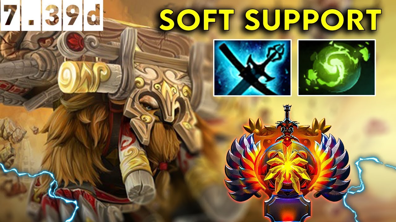 Earthshaker Immortal Soft Support - Dota 2 Patch 7.39d Pro Pub Gameplay