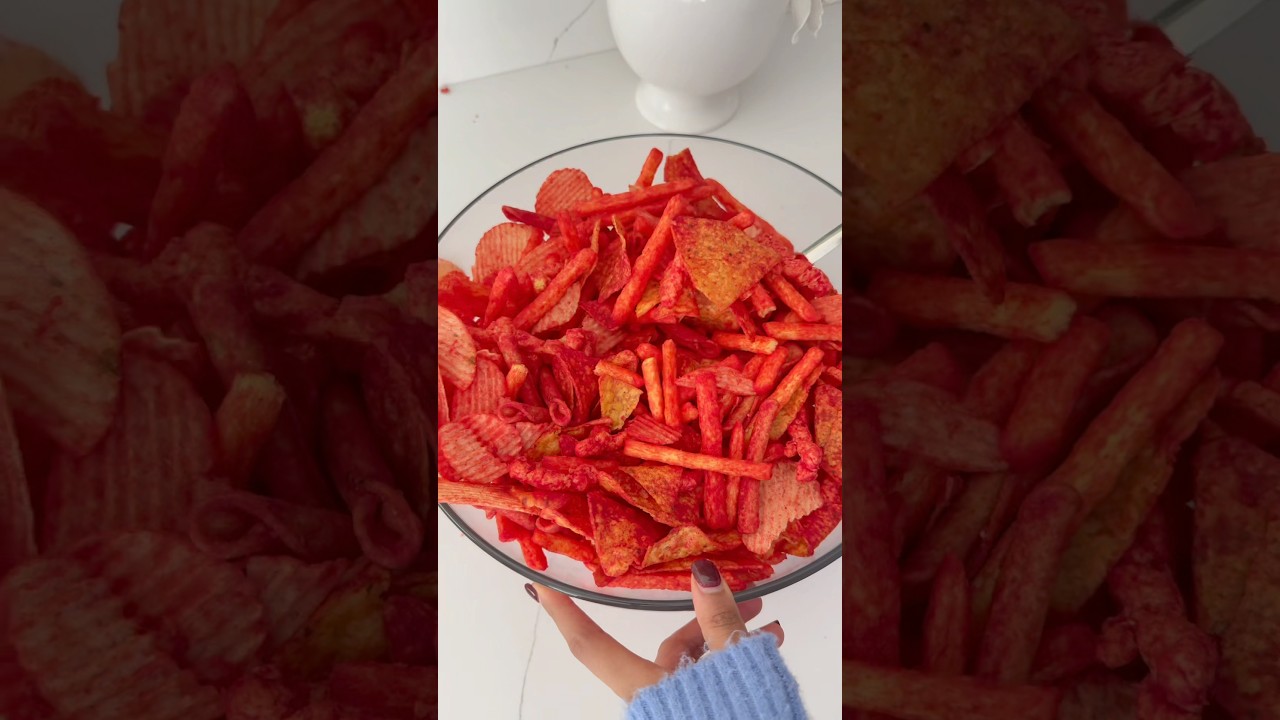 Spicy chips bowl spicy 🌶️ 🔥🥵 #asmr #spicychips #satsfyingvideo #asmrsounds