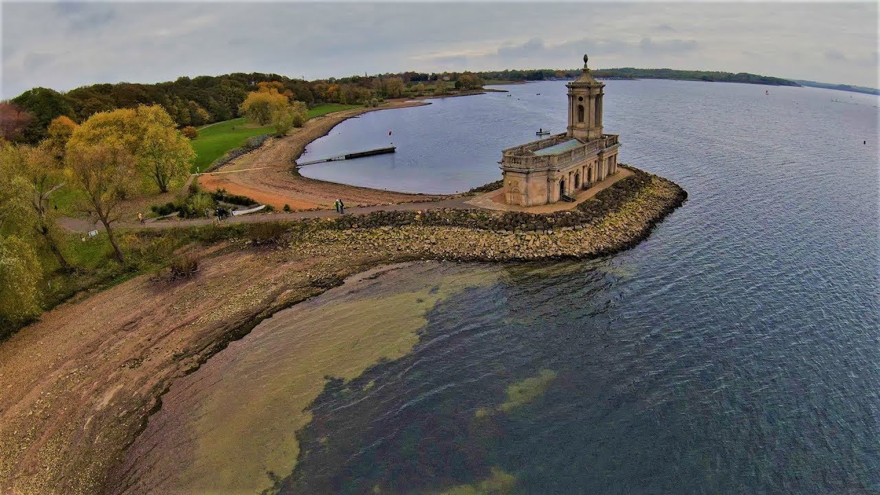 Normanton Church / Lake ( 1760 ) 2021 - Leicestershire ( Oakham ) I UK I Dron I 4k I DJI - FPV .