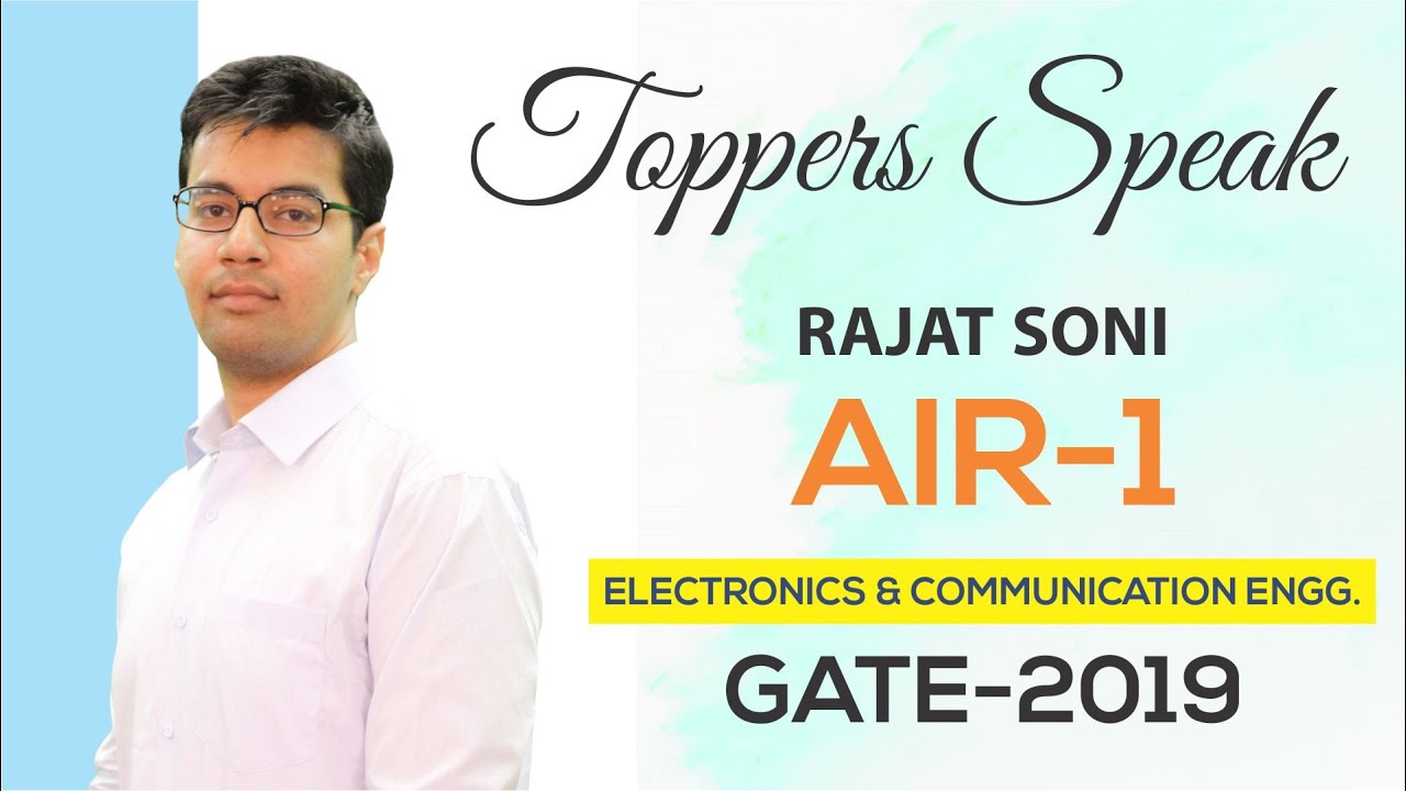 GATE 2019 Topper | Rajat Soni (EC, AIR-1) | MADE EASY Student | Toppers Speak