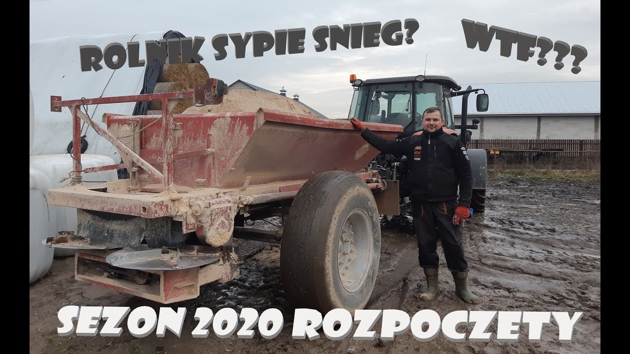Rolnik sypie śnieg??? Wapnowanie łąk |#vlog52|