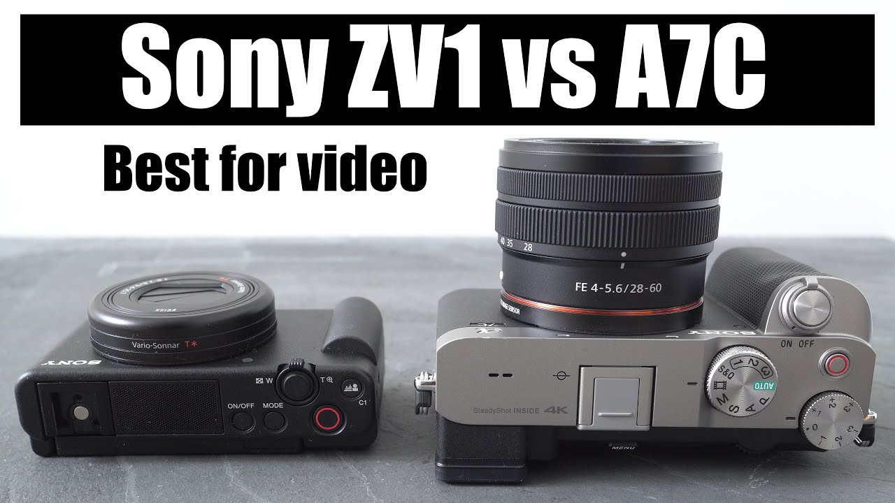Sony ZV1 vs A7C BEST camera for YouTube video creators