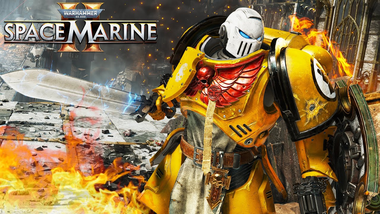 IMPERIAL FISTS vs CHAOS INVASION - Warhammer 40k Space Marine 2 (4K)
