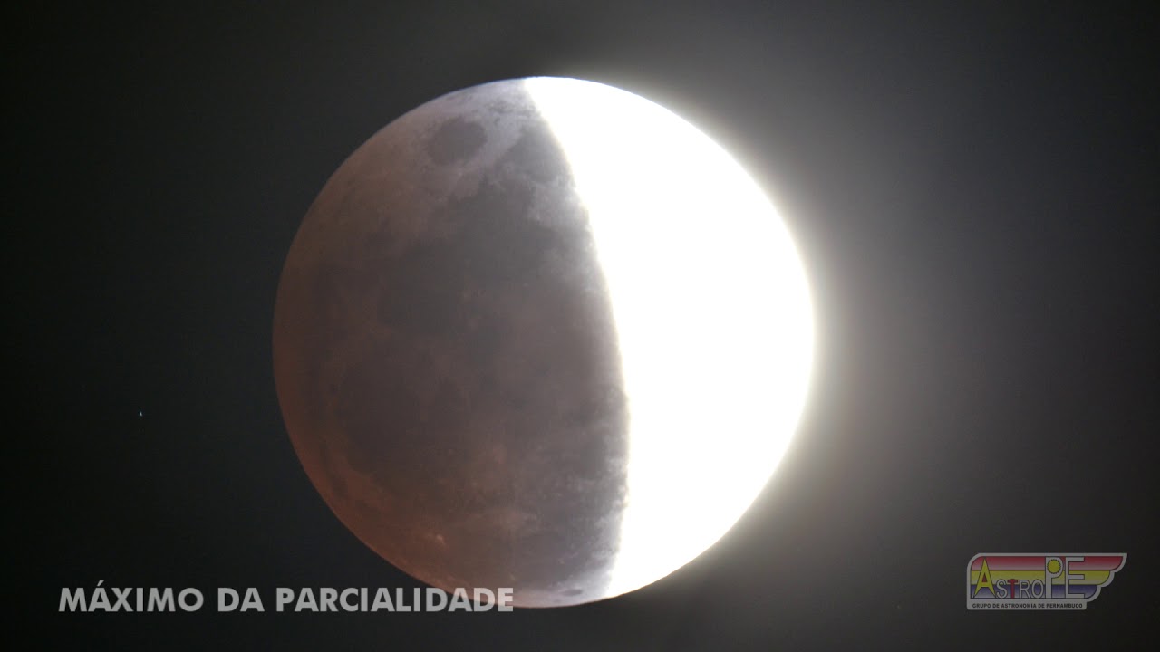 Fases do Eclipse Lunar Parcial de 16 de julho de 2019