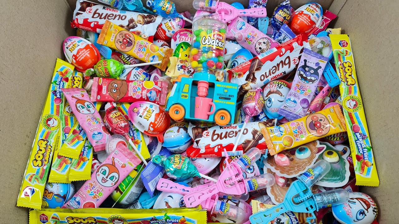 Satisfying Unpacking A Lot's Of Delicious and Cute Lollipop, Gummies Ball, Candy Toys - ASMR