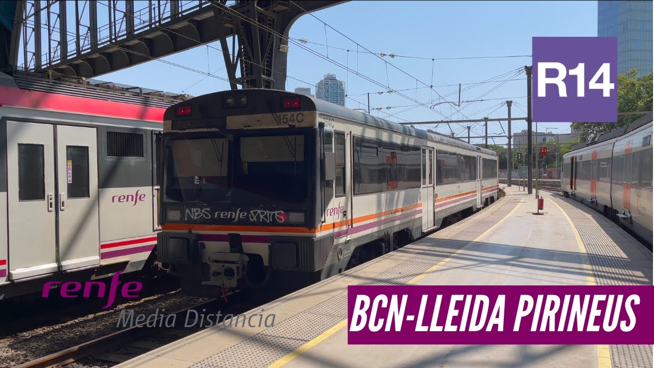Regional Expr&eacute;s R14 Barcelona-Lleida Pirineus. 16/07/2022 [4K]