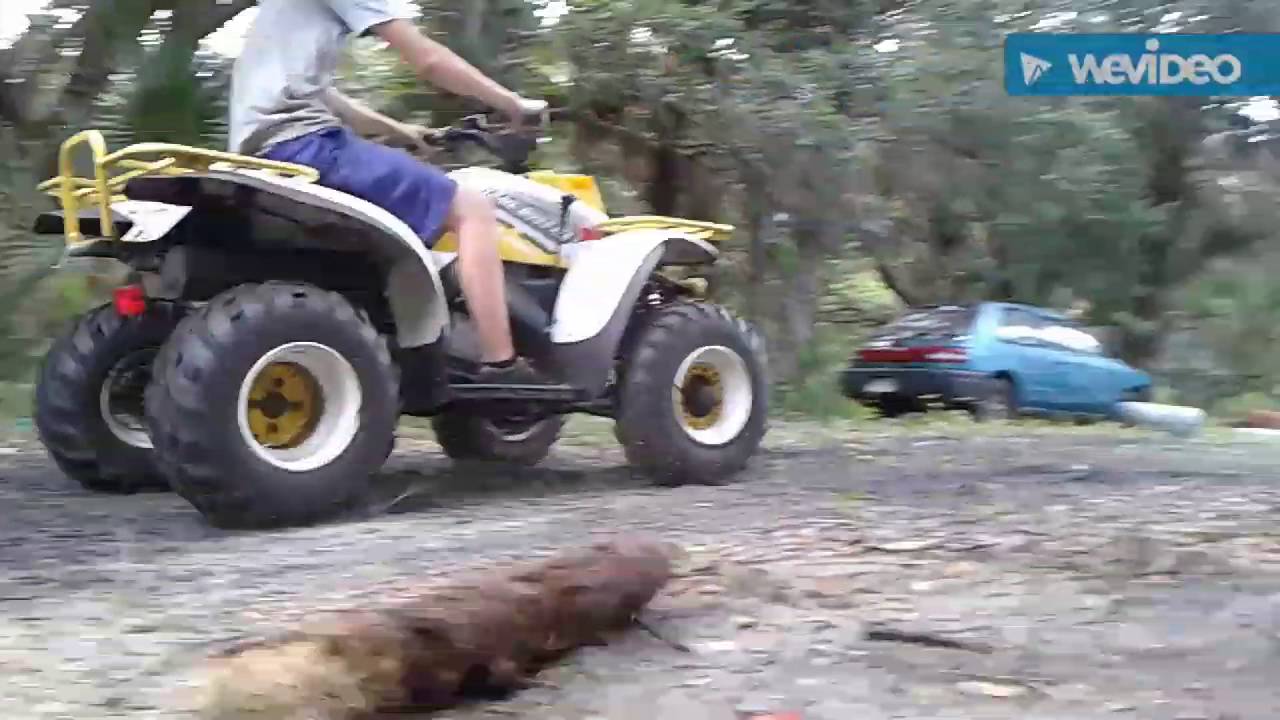 Donuts on a trail boss 325cc