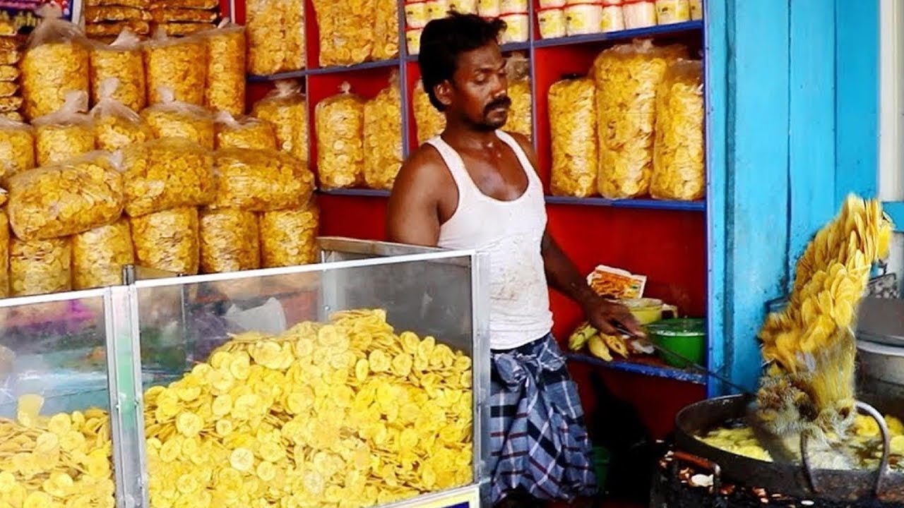 Indian superman prepared nendran Chips| Indian Street Food in Tuticorin,India|Street Food in India