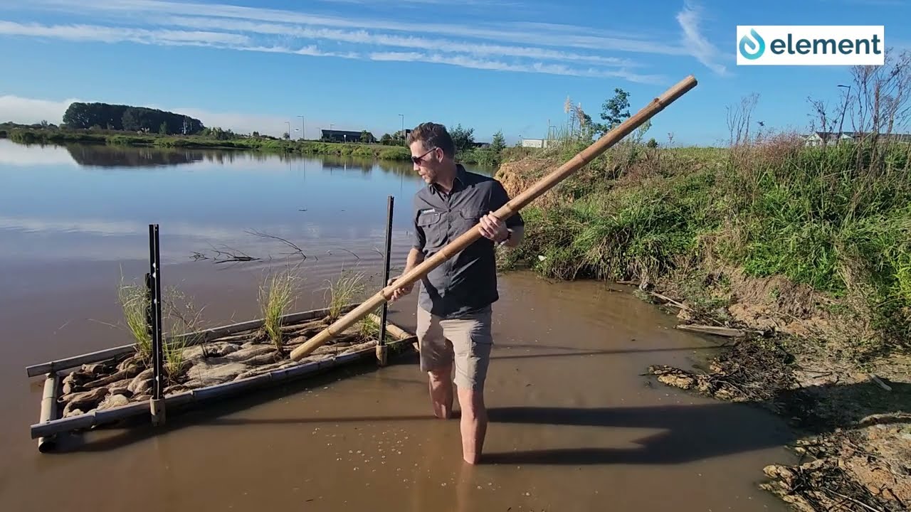 Create a cost effective floating bamboo island