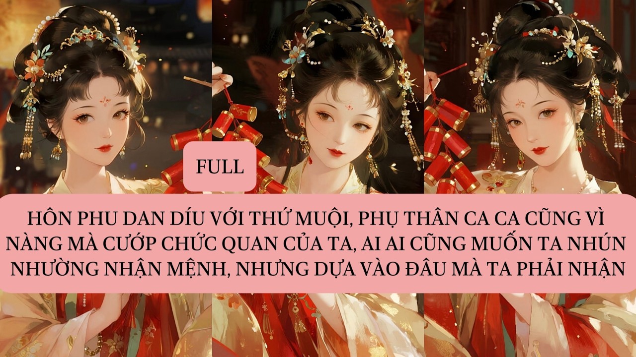 HÔN PHU DAN DÍU VỚI THỨ MUỘI, PHỤ THÂN CA CA CŨNG VÌ NÀNG MÀ CƯỚP CHỨC QUAN CỦA TA, AI AI CŨNG...