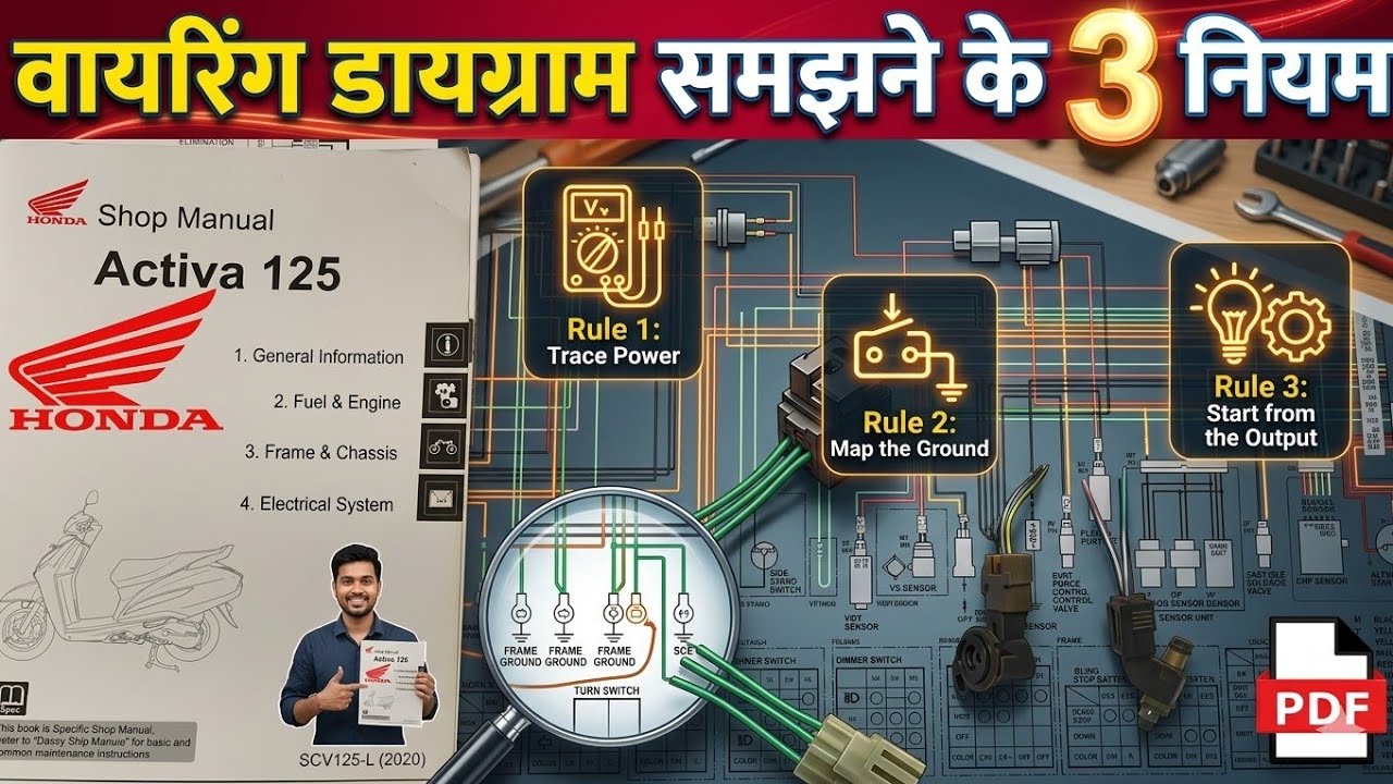 🔴Honda Activa 6G वायरिंग ऐसा कोई नहीं बतायेगा✅