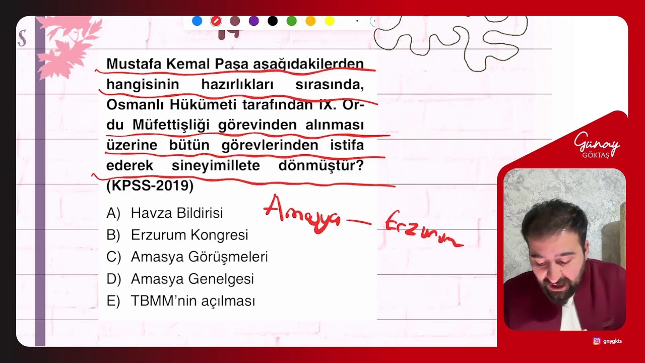 Çıkmış Soru Çözümü XX.Yüzyılda Osmanlı Devleti