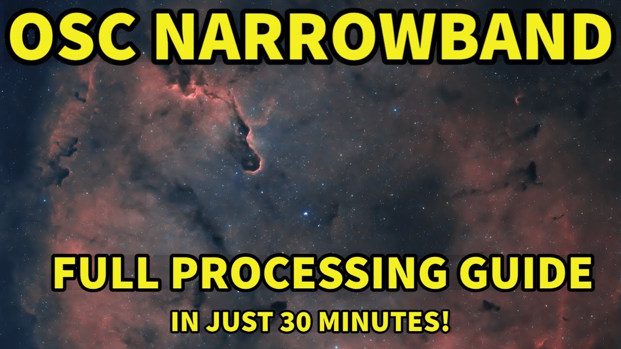 EASY OSC Narrowband FULL GUIDE with PixInsight, featuring the Elephant Trunk Nebula!