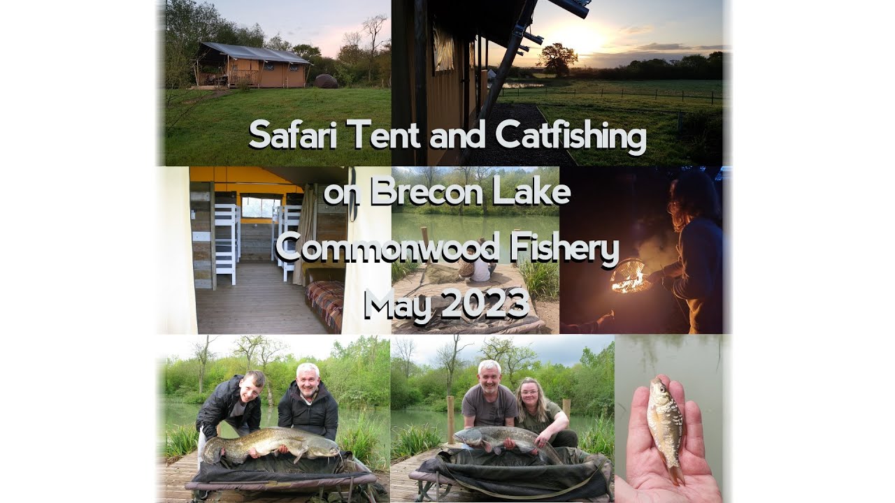 Safari tent and fishing at Commonwood fishery, Wrexham
