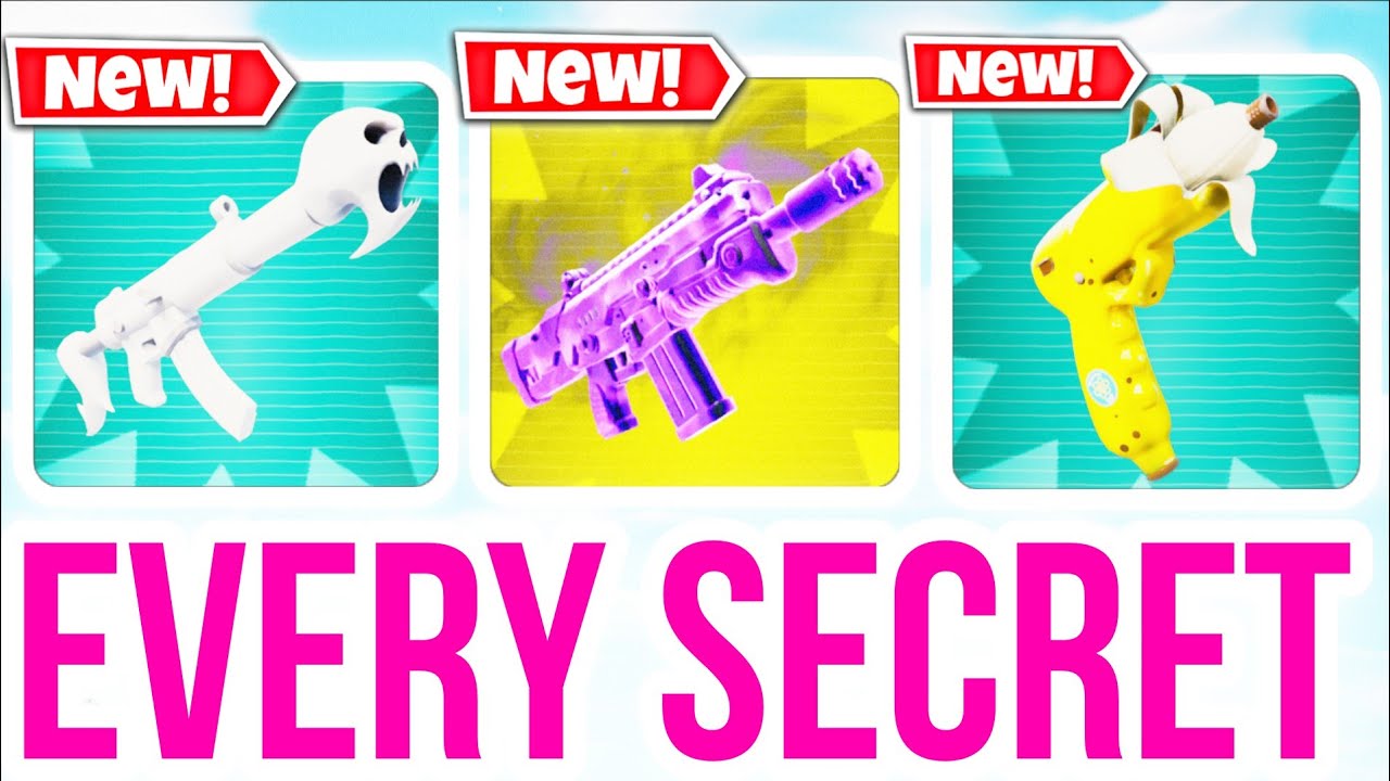 how to get every secret in 1v1 with every gun