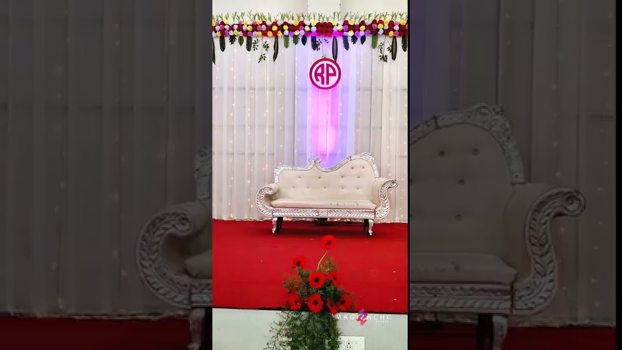 Simple Stage Decor|Engagement Event| Magizhichi Events 