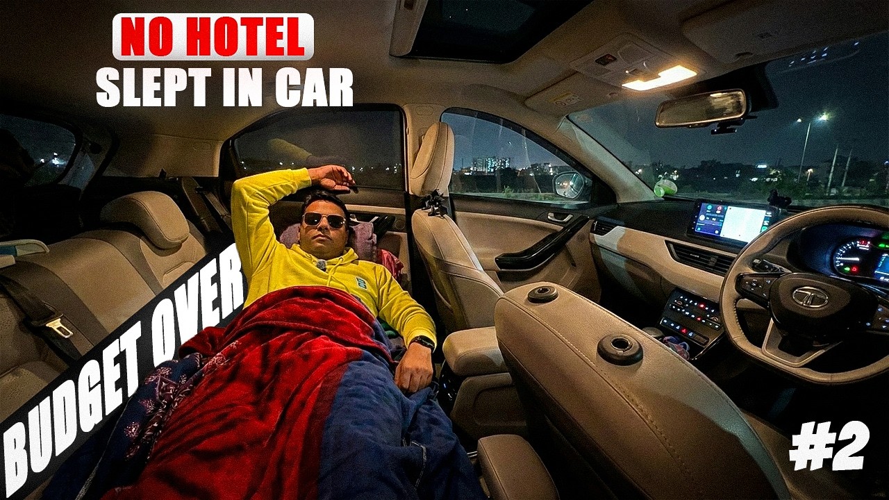 No Hotel, No Budget 😳 | Sleeping in My EV Car in Bihar (Prayagraj → Bodh Gaya)