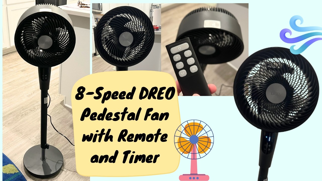 DREO Oscillating Standing Fan Review: Strong and Compact Fan Perfect for ANY Room (3 Speeds)