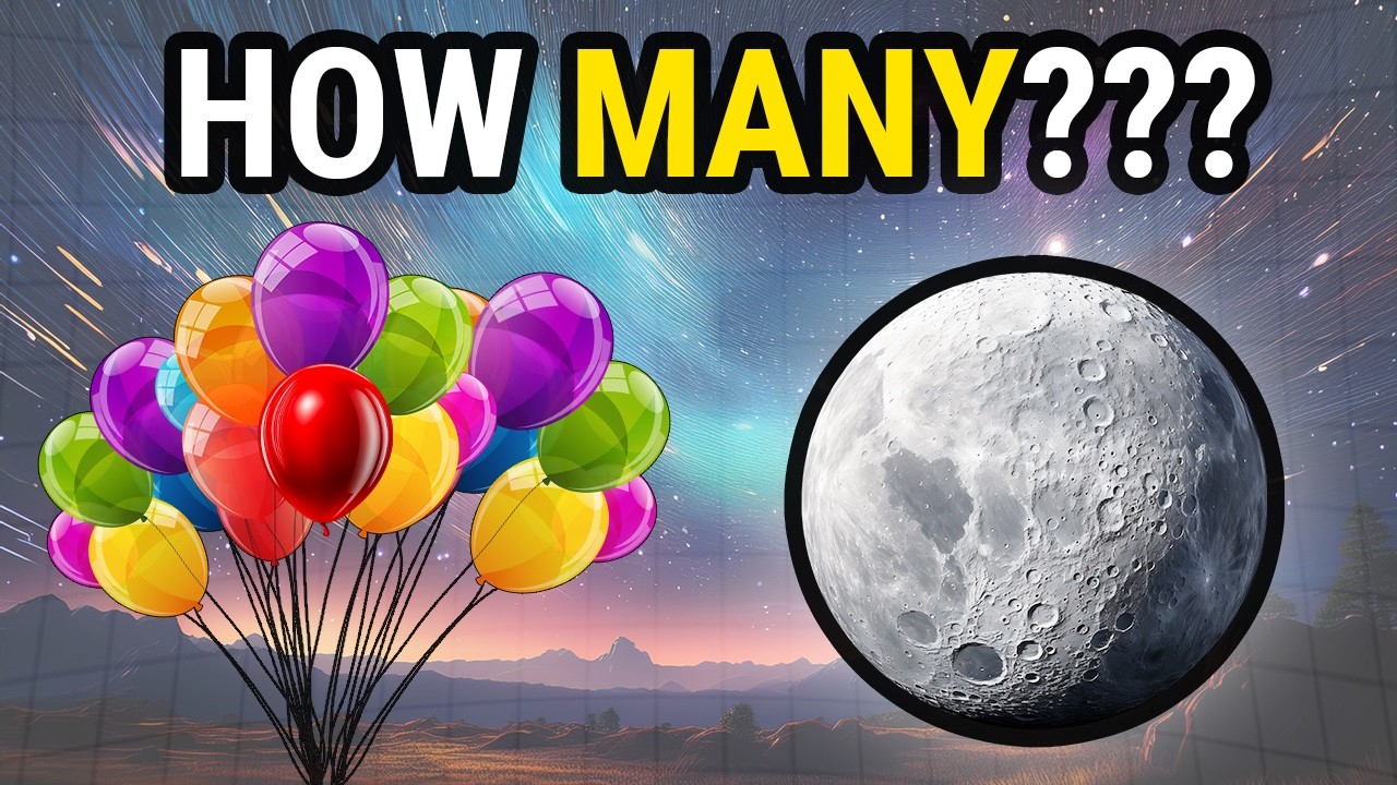 CAN YOU LIFT the Moon with  HELIUM Balloons: The Science Explained