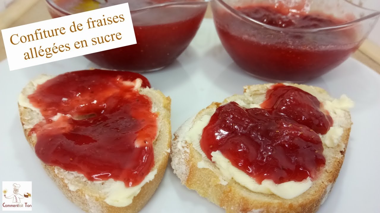 Confiture de fraises avec et sans morceaux - Comment faire  des confitures de fraises?  