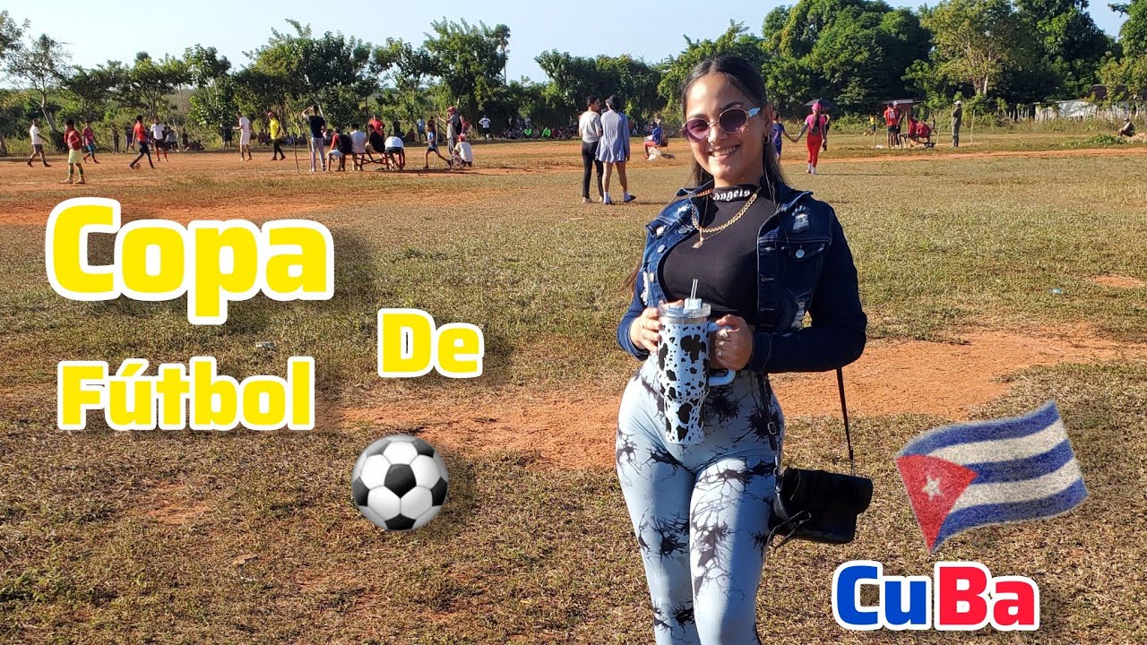 Así es una copa de fútbol en mi pueblo viviendo cuba 🇨🇺⚽️