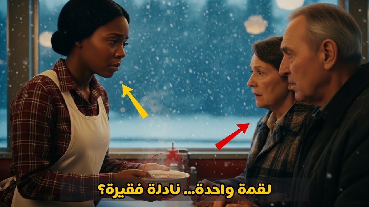 نادلة سوداء تطعم زوجين جائعين ليلة الميلاد… ولم تكن تعلم أنهما مليارديران!