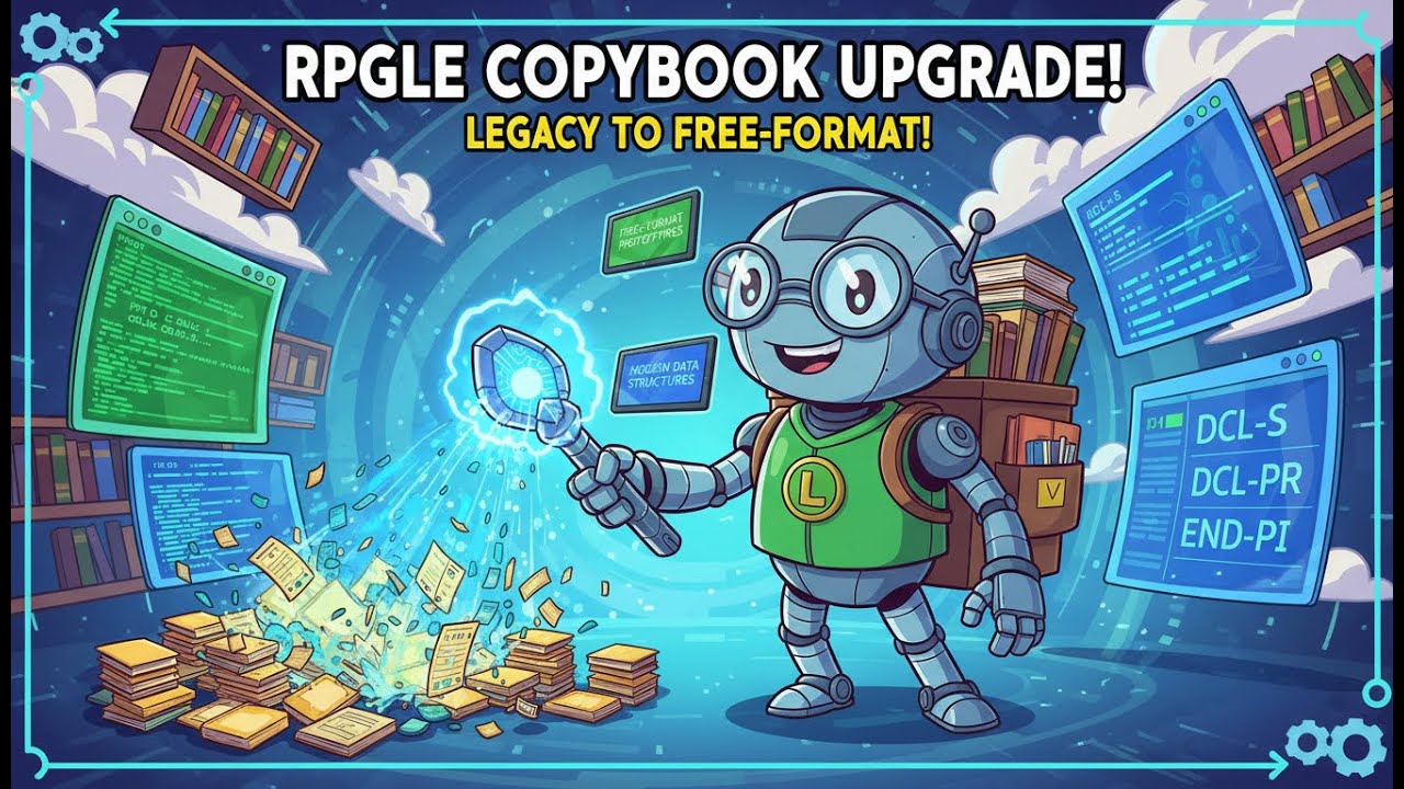 Upgrading Scott Klements RPGLE Copybooks from Legacy Column RPG to Free Format RPGLE