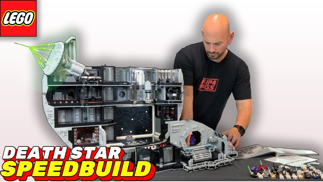 SPEEDBUILD LEGO UCS DEATH STAR 2025 | Building the 9000 piece monster in under 12 minutes! 75419