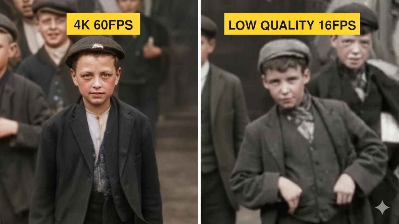 Around The World in 1900 Colorized (60fps) India, London, New York, China 