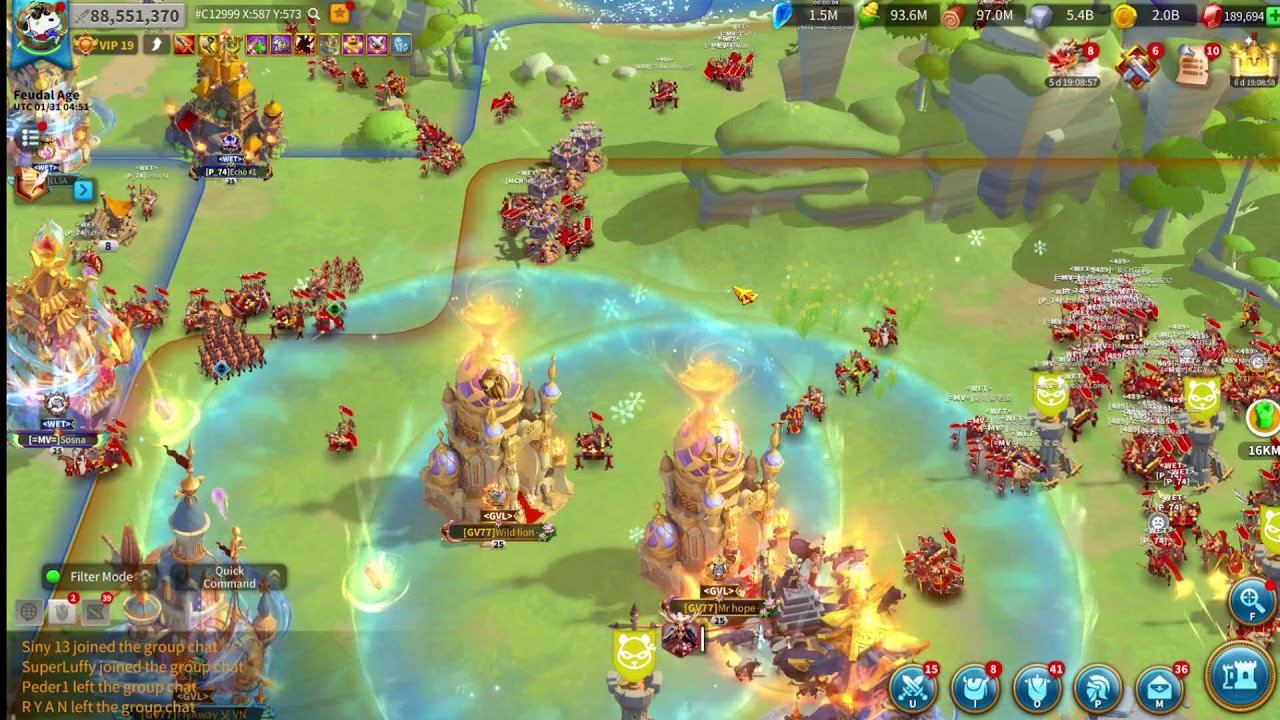 1093 vs 2489  93 Comeback? Kingsland Day 6  Rise of kingdoms