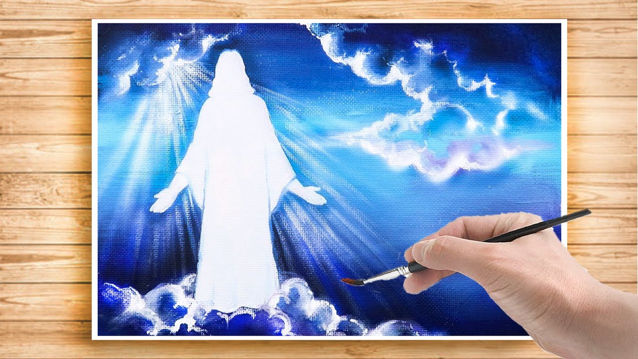 Resurrection Of Christ  Easy Step By Step Tutorial For Beginners | Easter Special Painting