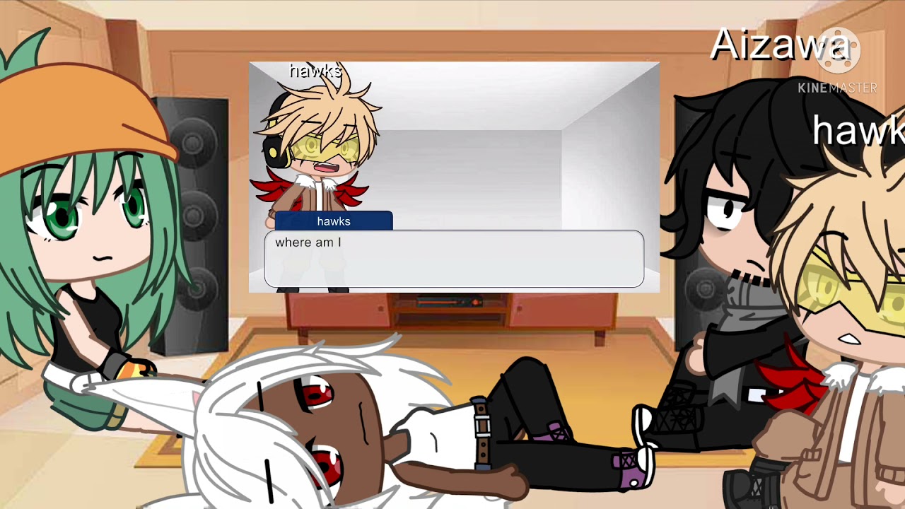 Pro heroes react to hawks stuck in a room with his dad