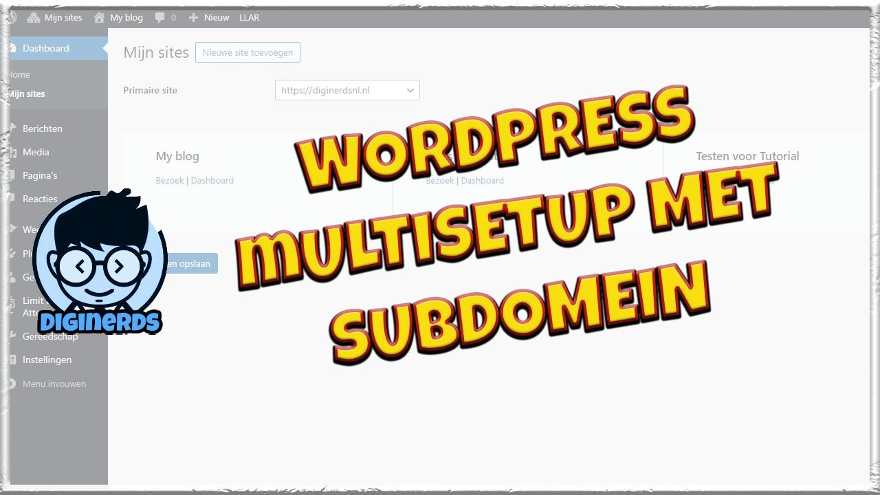 DiginerdsNL - Wordpress Multisetup met subdomein #vimexx #wordpress