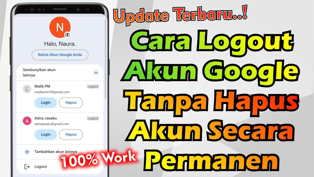 Cara Logout Akun Google Tanpa Menghapus Akun Secara Permanen