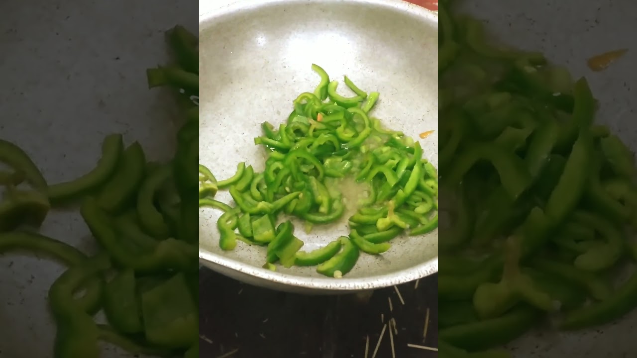 shimla mirch fry, shimla fry #shimla #mirchi #fry