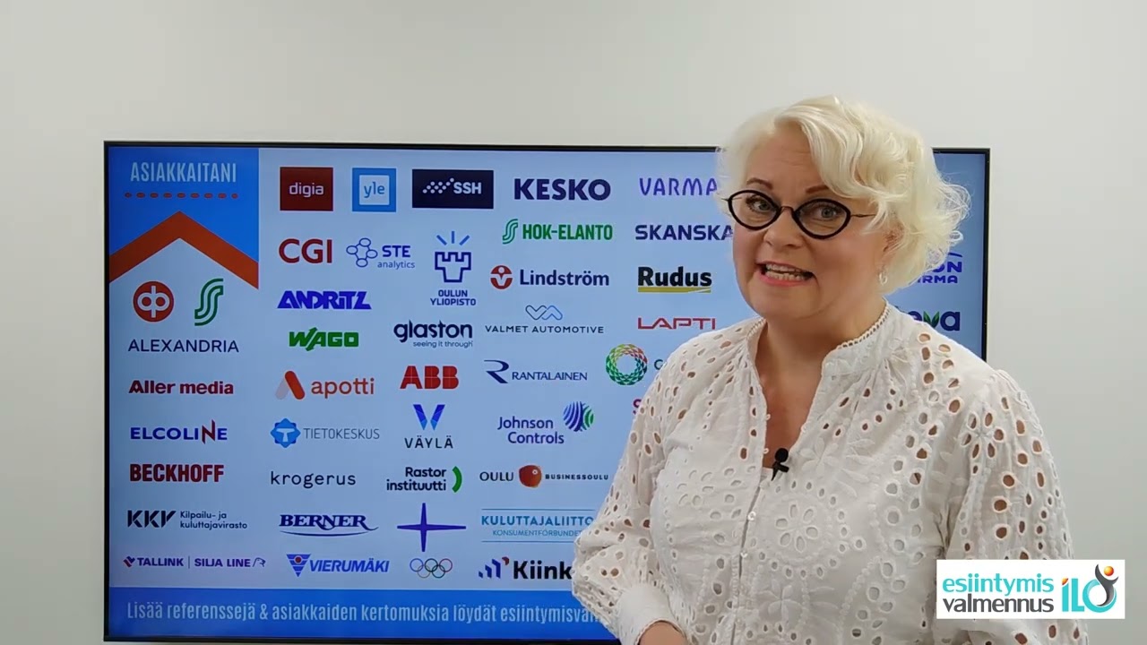 Esiintymisvalmennus ILO Esiintymisvalmennus ILOn koulutusten esittely Niina Sainius 2024