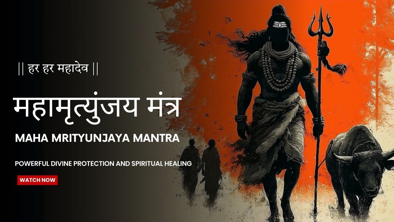 Maha Mrityunjaya Mantra 108 Times With Lyrics | Om Tryambakam Yajamahe | Powerful Shiva Mantra