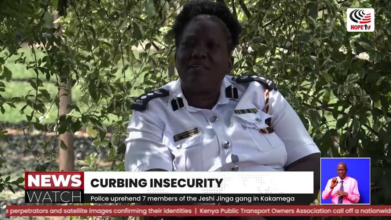 Police uprehend 7 members of the Jeshi Jinga gang in Kakamega