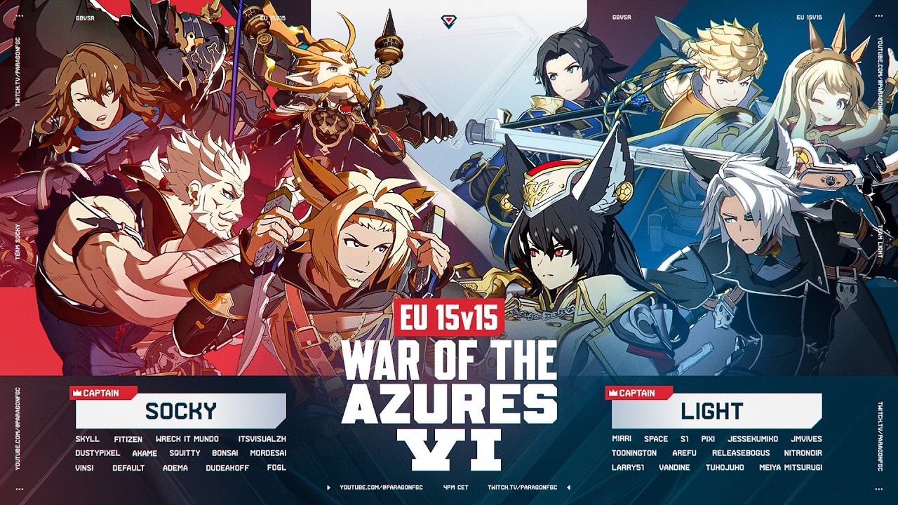 HUGE 15v15 GBVSR DRAFT CREWS! WAR OF THE AZURES VI | !teams