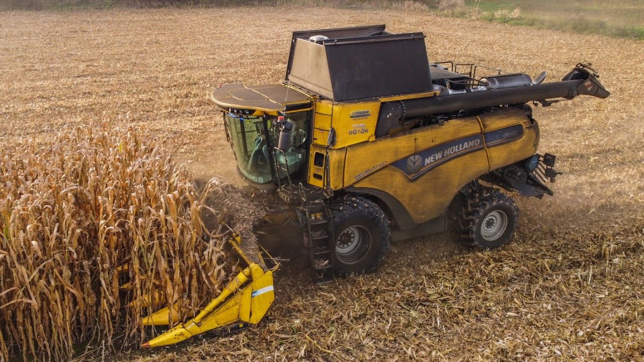 New Holland CR9.90 - Služby šrejber, sklizeň kukuřice