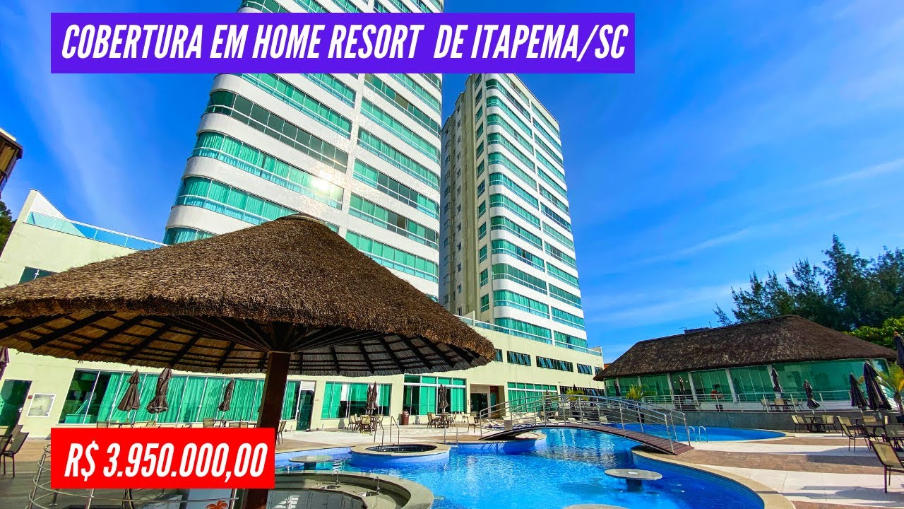 Cobertura com Vista Incrível em Home Resort de Itapema-SC