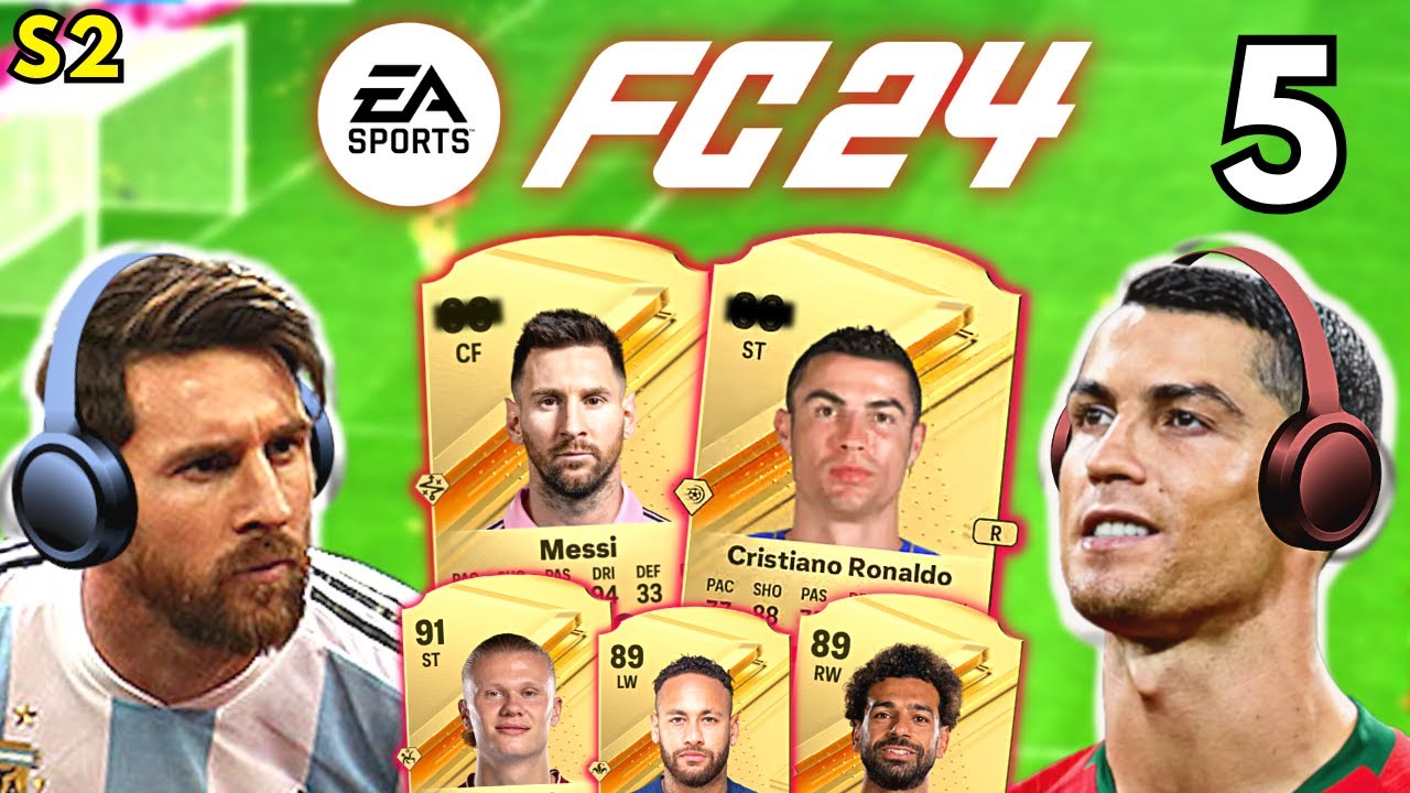 Messi & Ronaldo REACT to their FC 24 PLAYER RATINGS!