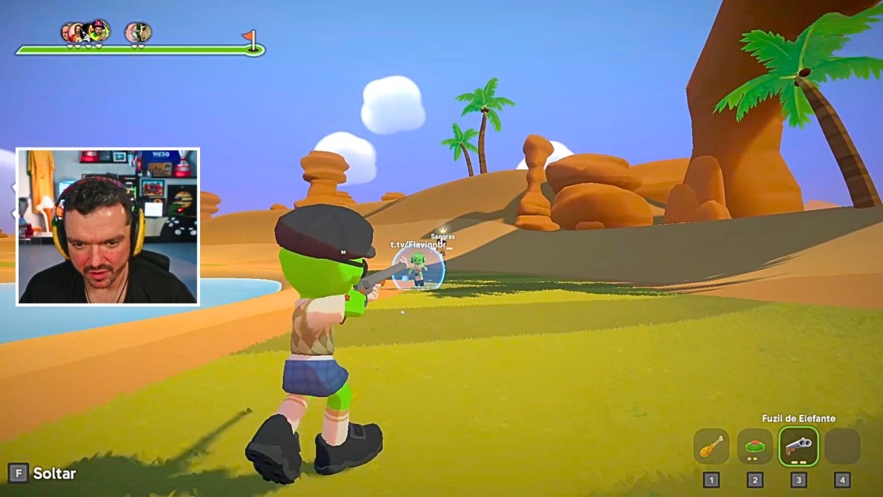 GAULES E A TRIBO JOGANDO SUPER BATTLE GOLF (25/02/26) #2