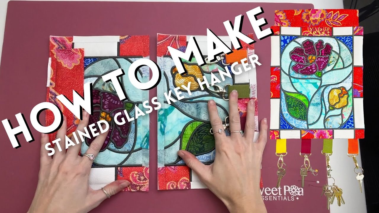 How To Make A Key Hanger In The Hoop- Machine Embroidery Tutorial
