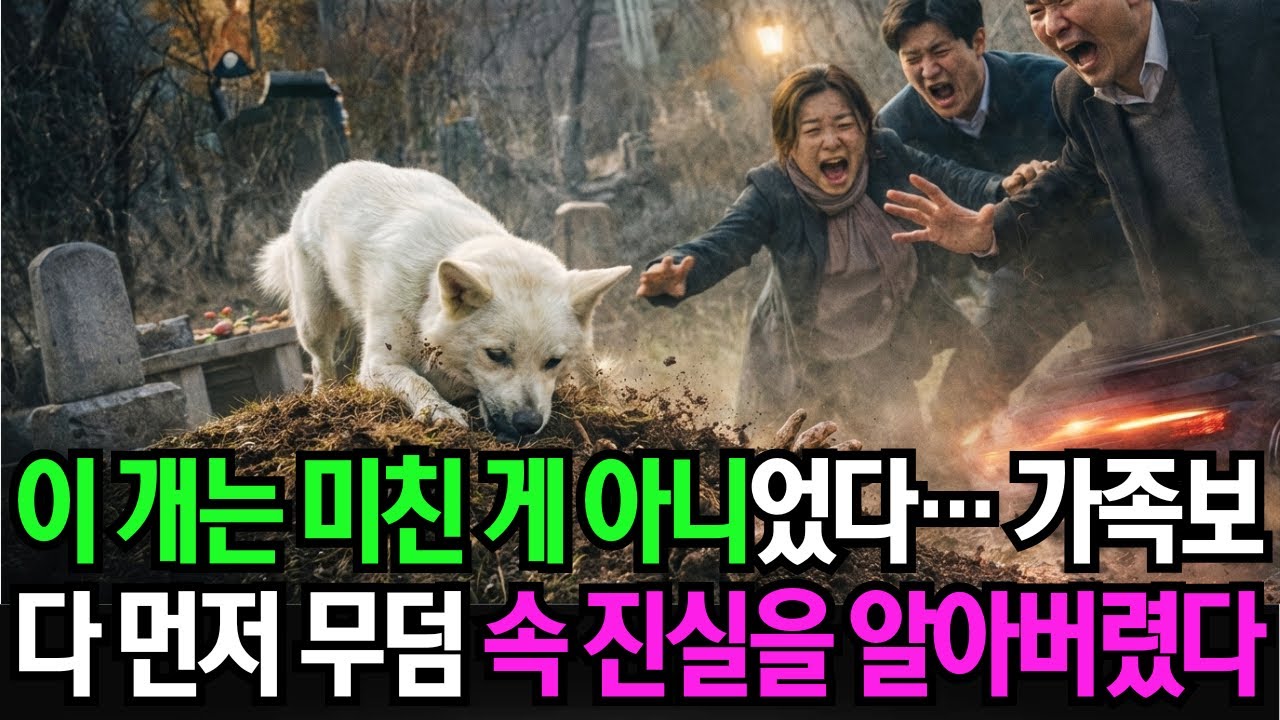 진돗개가 파헤친 아버지 묘에서 발견된 '이것'..아무도 상상못한 충격적 진실