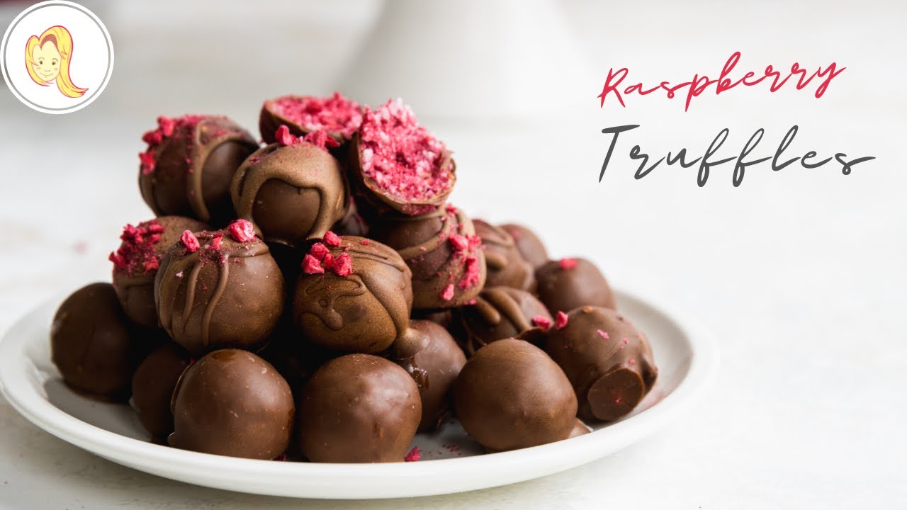 Vegan Raspberry Truffles | easy, plant-based, gluten-free | Chef Ani