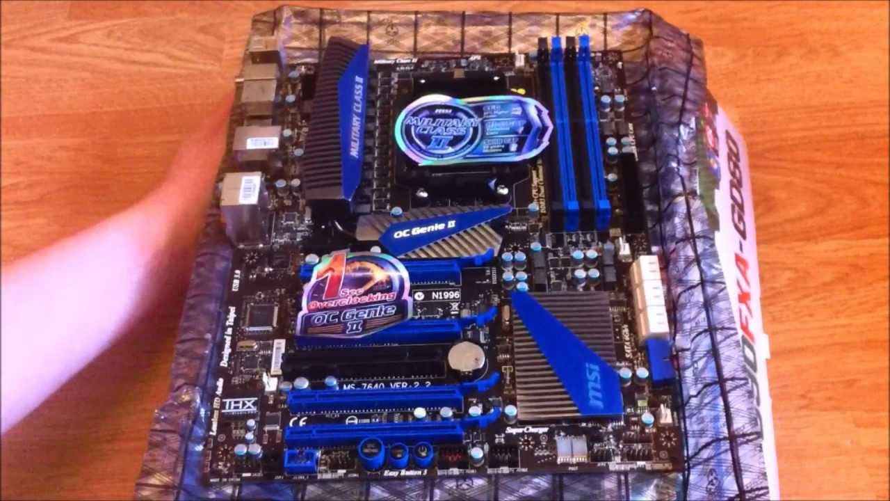 Unboxing MSI 990FXA-GD80 Motherboard HD