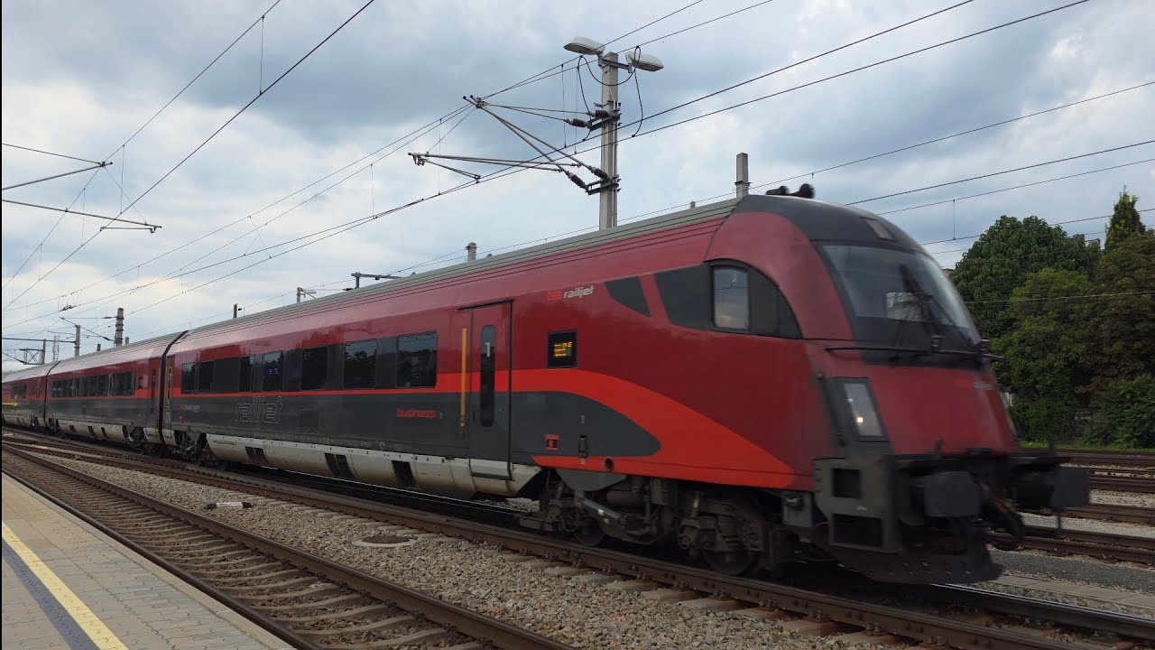 ÖBB Railjet in Wien Meidling 4K