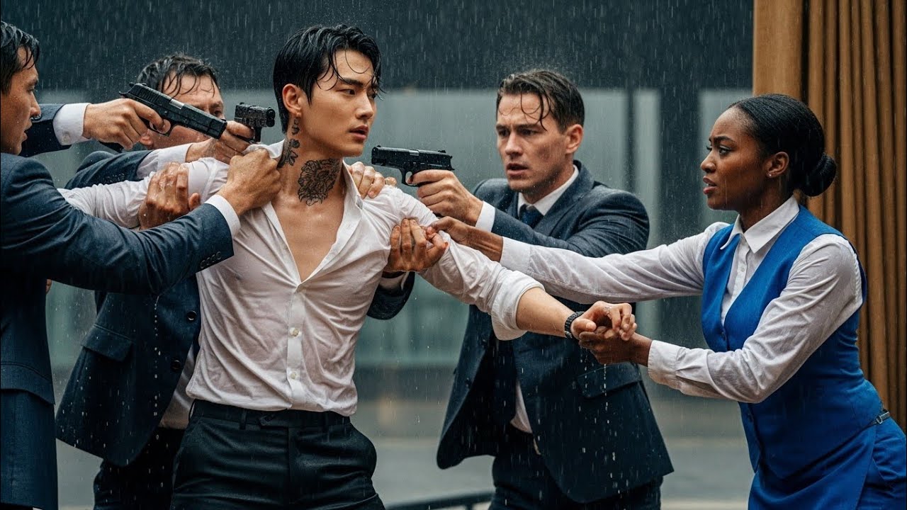 Korean Mafia Boss Attacked By 3 Men, Black Waitress Hidden Skills SaveHis Life.