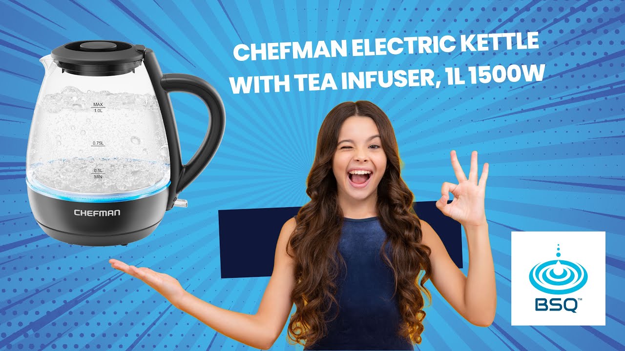 🌟 Experience Convenience with the Chefman 1L Electric Tea Kettle! 🌟